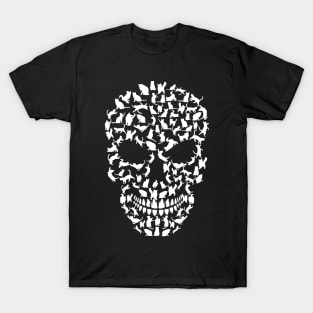 Skull Cat Silhouette T-Shirt